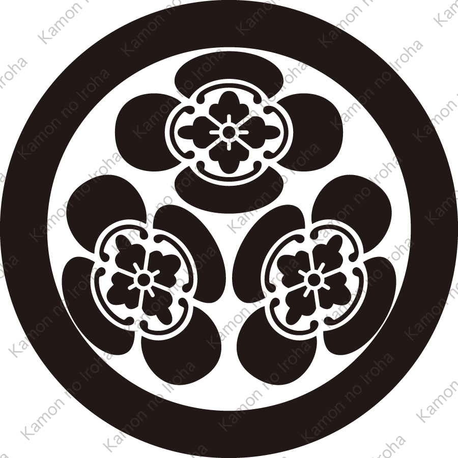 丸に三つ木瓜紋