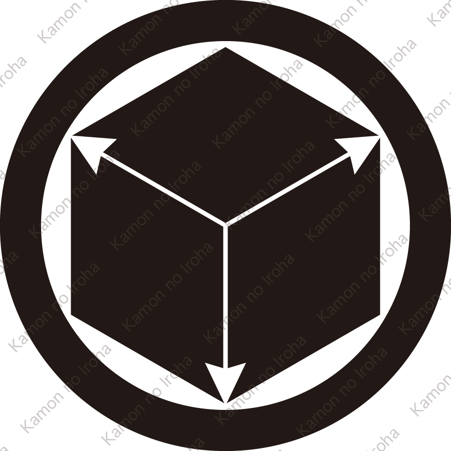 丸に三つ二階菱紋