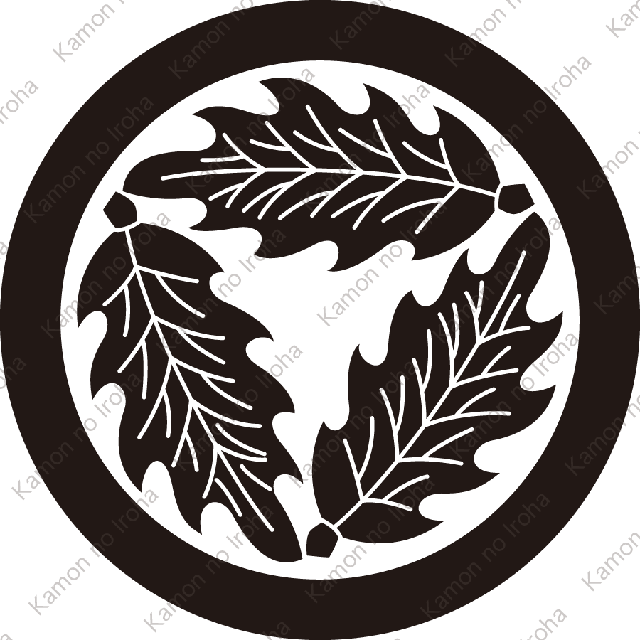 丸に三つ追い柊紋