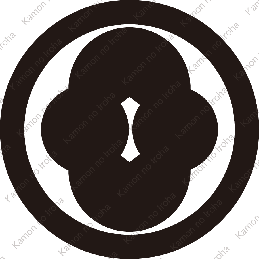 丸に持ち合い洲浜紋