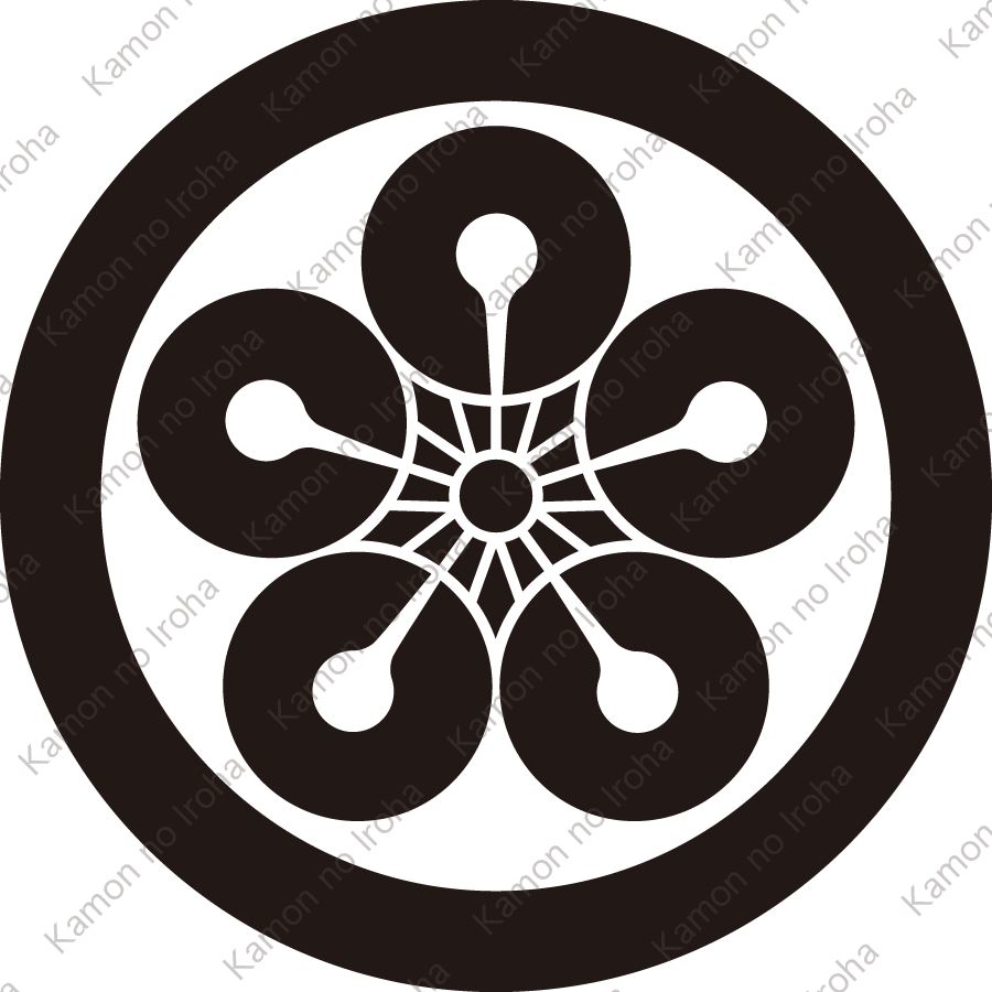 丸に向う梅鉢紋