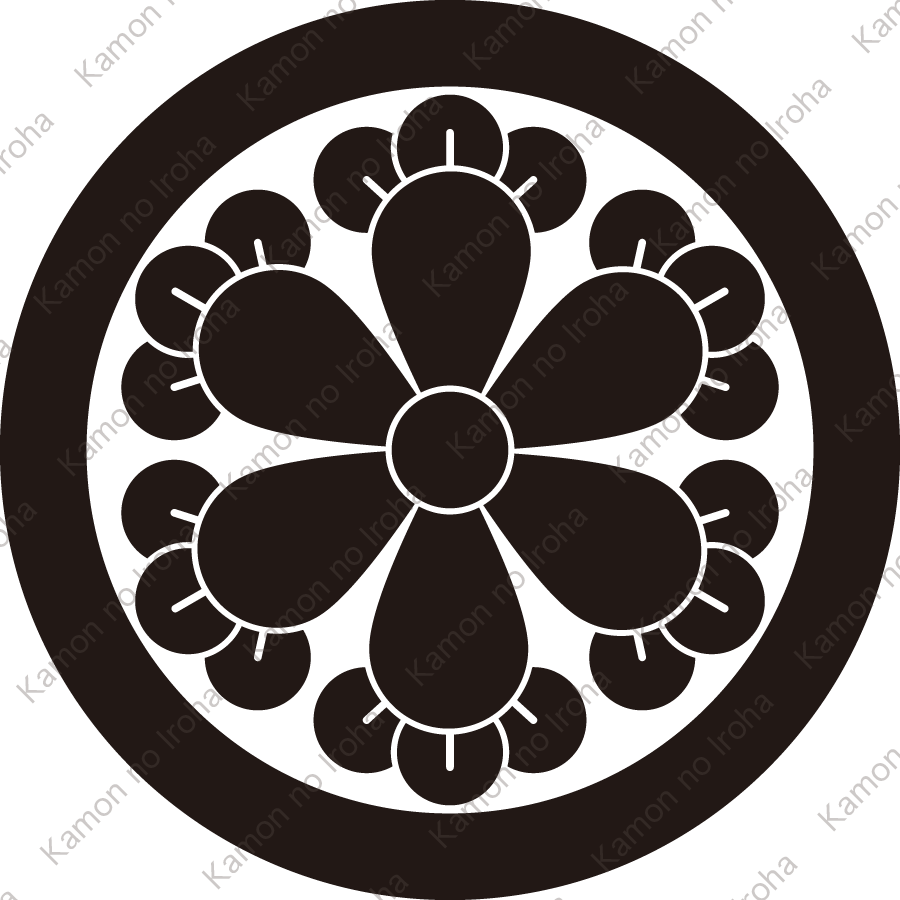 丸に六つ丁子紋