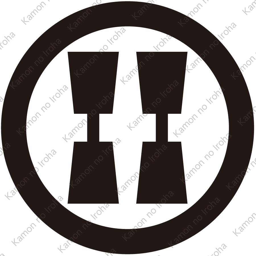 丸に並び杵紋