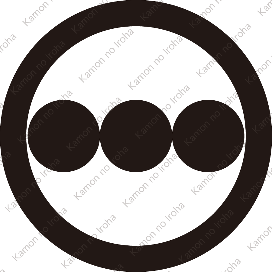丸に並び三つ星紋