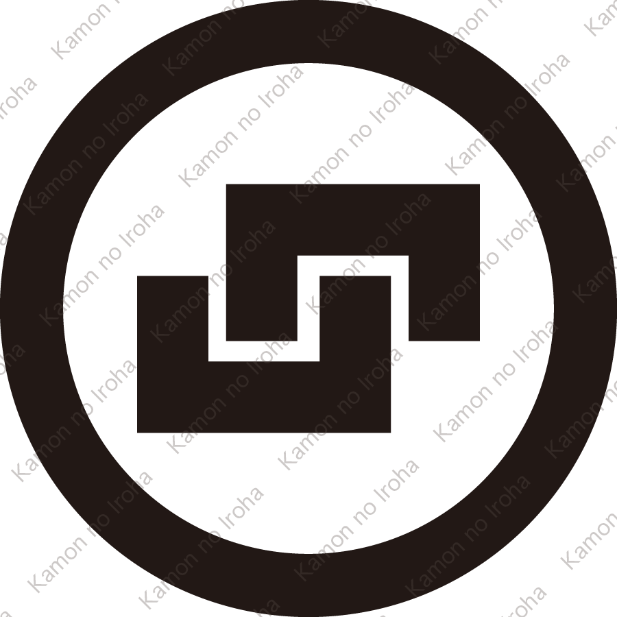 丸に二の角字紋