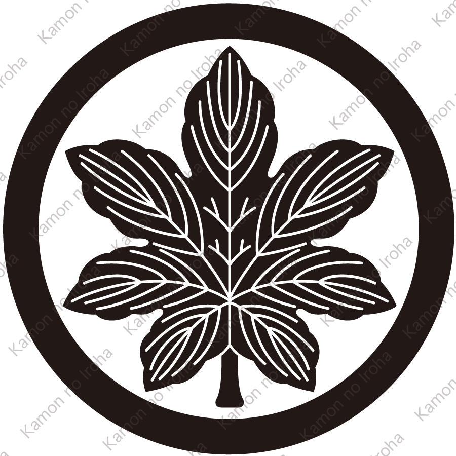 丸に野菊の葉紋