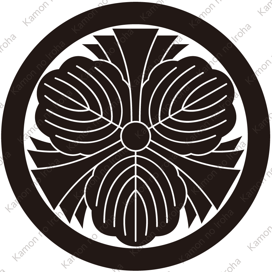 丸に熨斗三つ柏紋