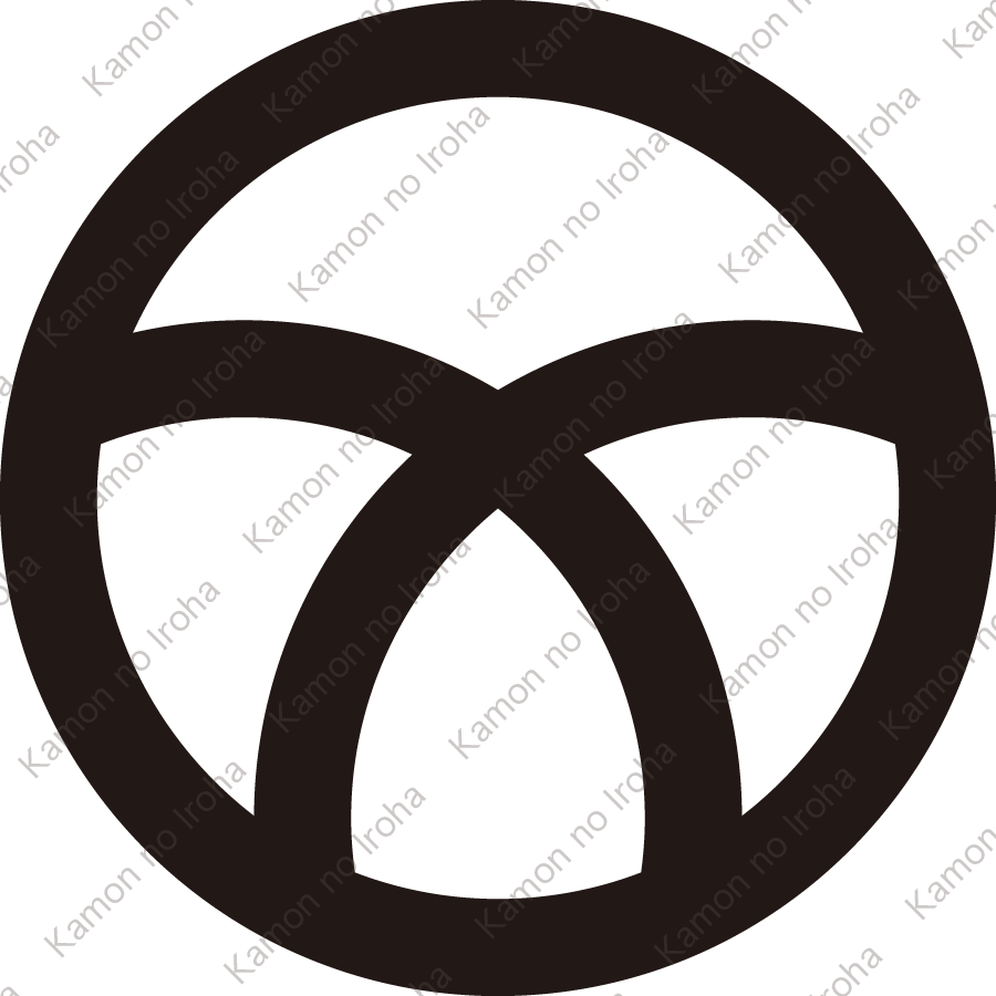 丸に覗き輪違い紋