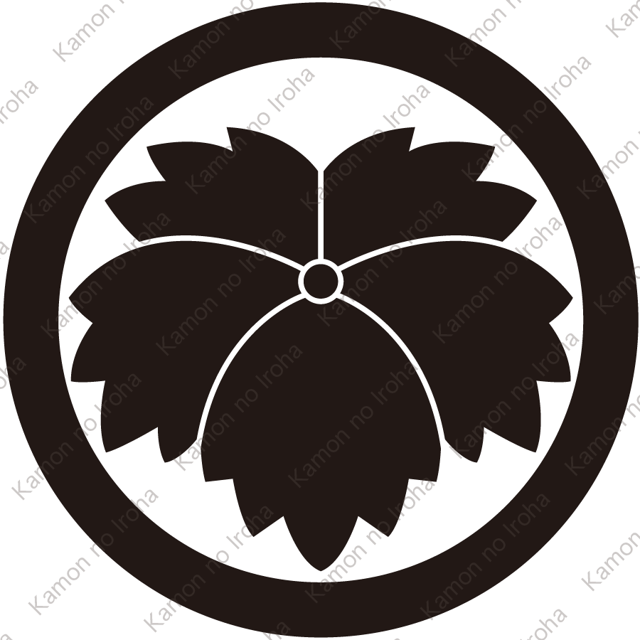 丸に大割り鬼蔦紋