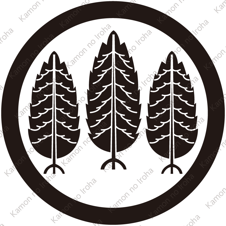 丸に三本杉紋