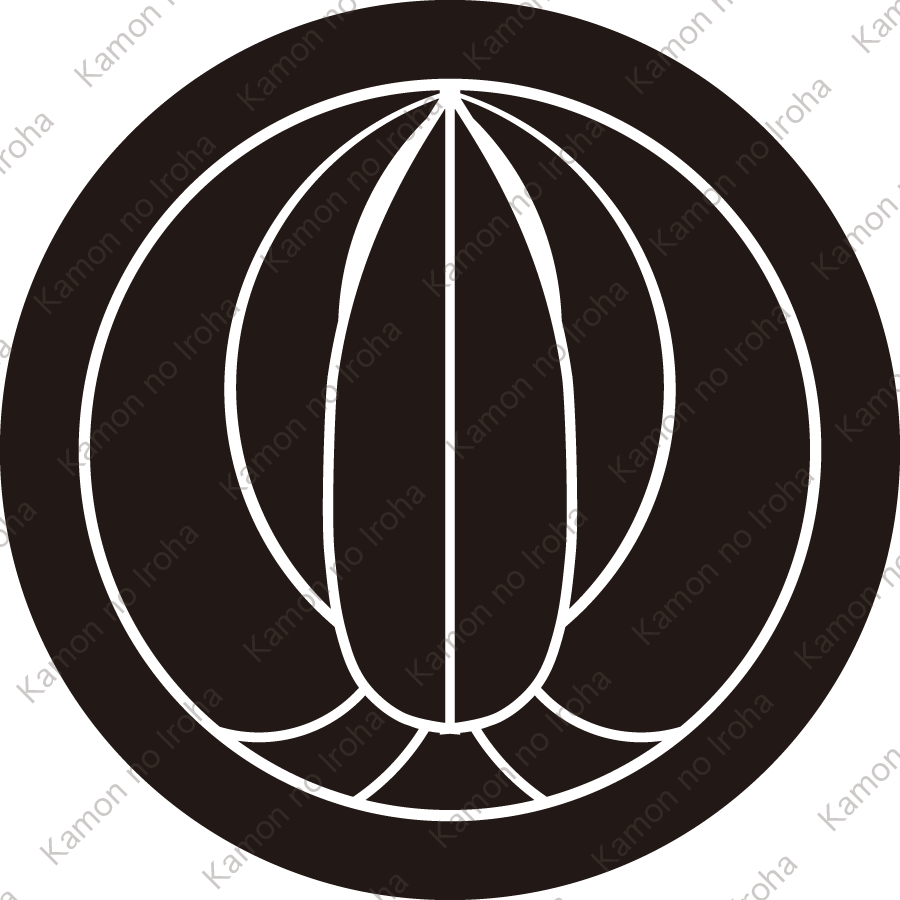 丸に三枚上り笹紋