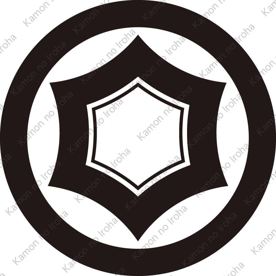 丸に反り亀甲紋