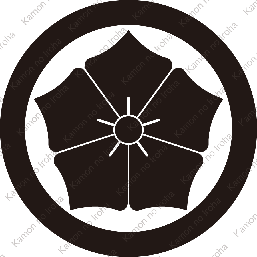 丸に反り桔梗紋