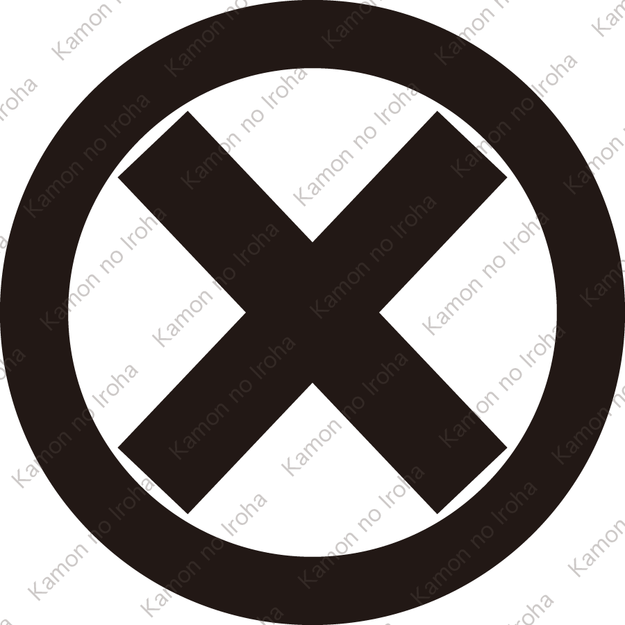 丸に直違（２）紋