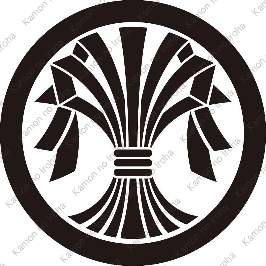 丸に束ね熨斗紋