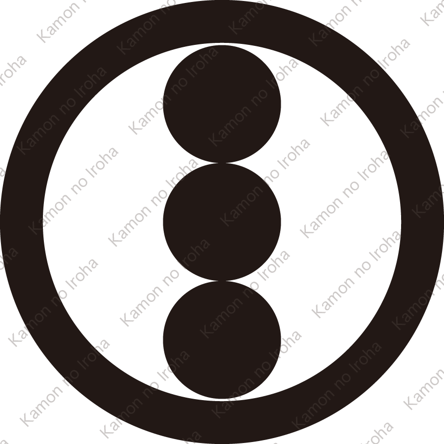 丸に竪三つ星紋