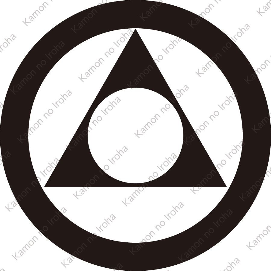 丸に鉄砲一つ鱗紋