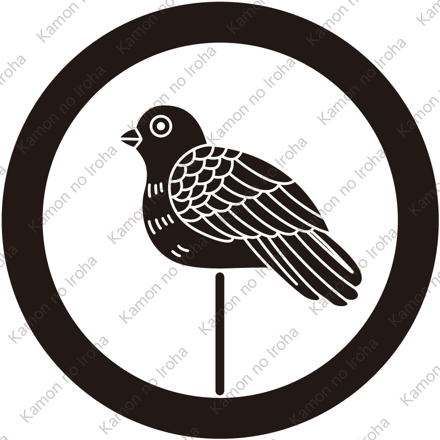 丸に杖鳩紋