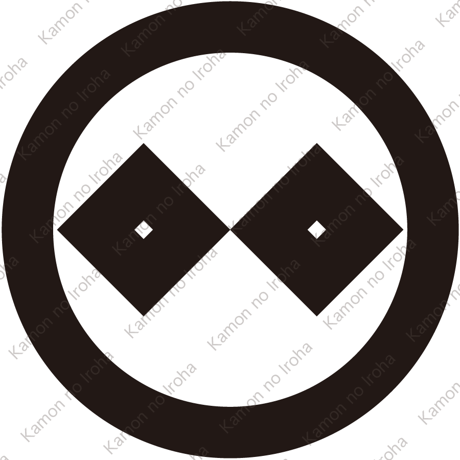 丸に繋二つ目紋