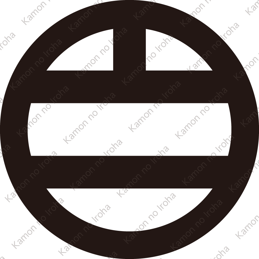 丸に釣り二つ引き紋