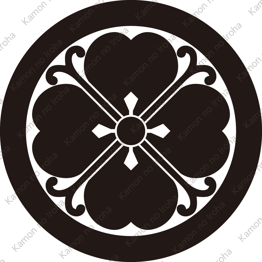 丸に蔓田字草紋