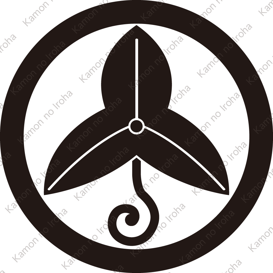 丸に蔓立ち沢瀉紋