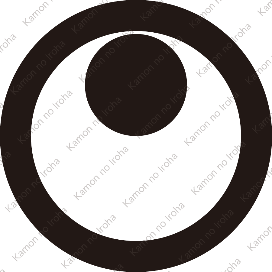 丸に上付き一つ星紋