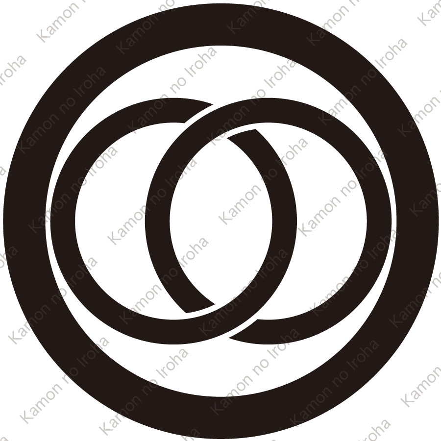 丸に輪違い紋