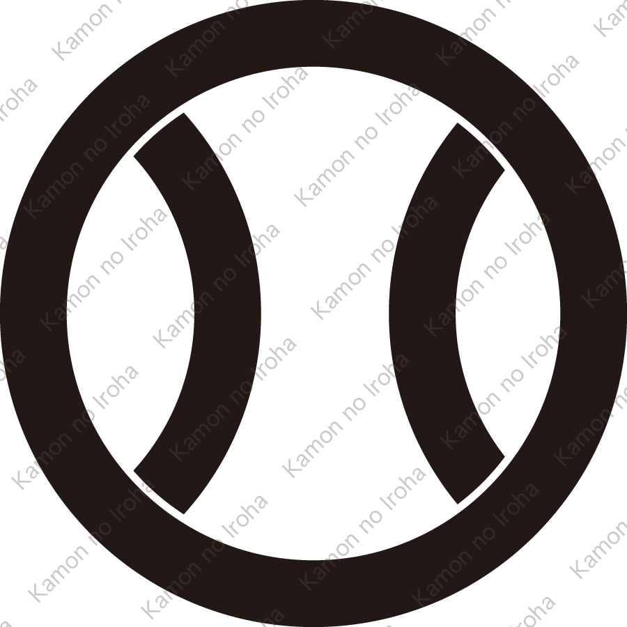 丸に輪違い崩し紋