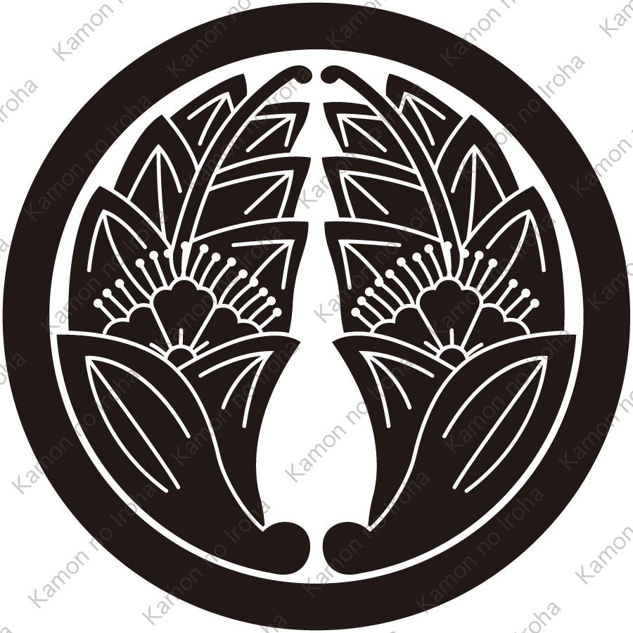 丸に藪変り杏葉紋