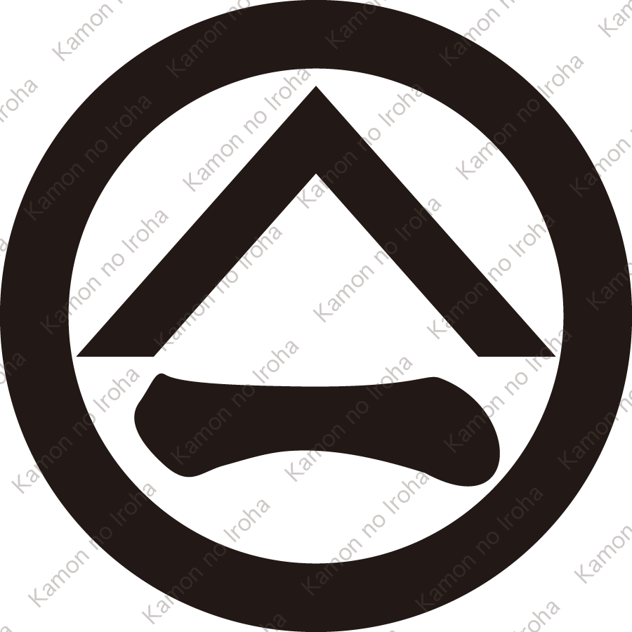 丸に山形に一文字紋