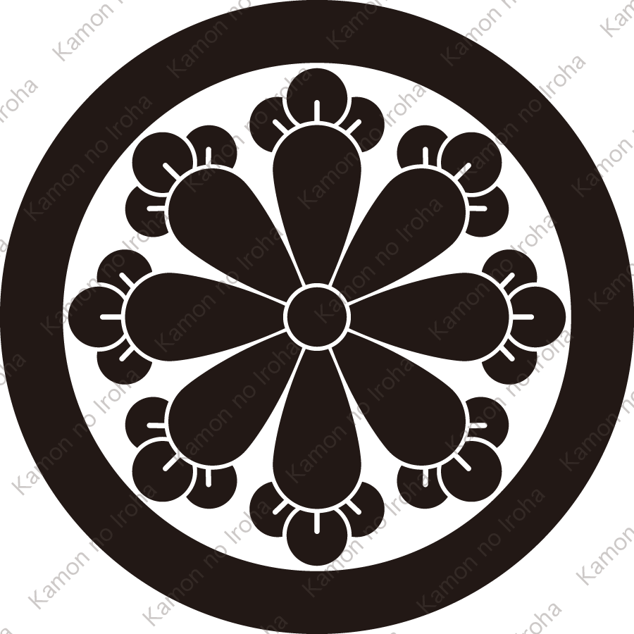 丸に八つ丁子紋