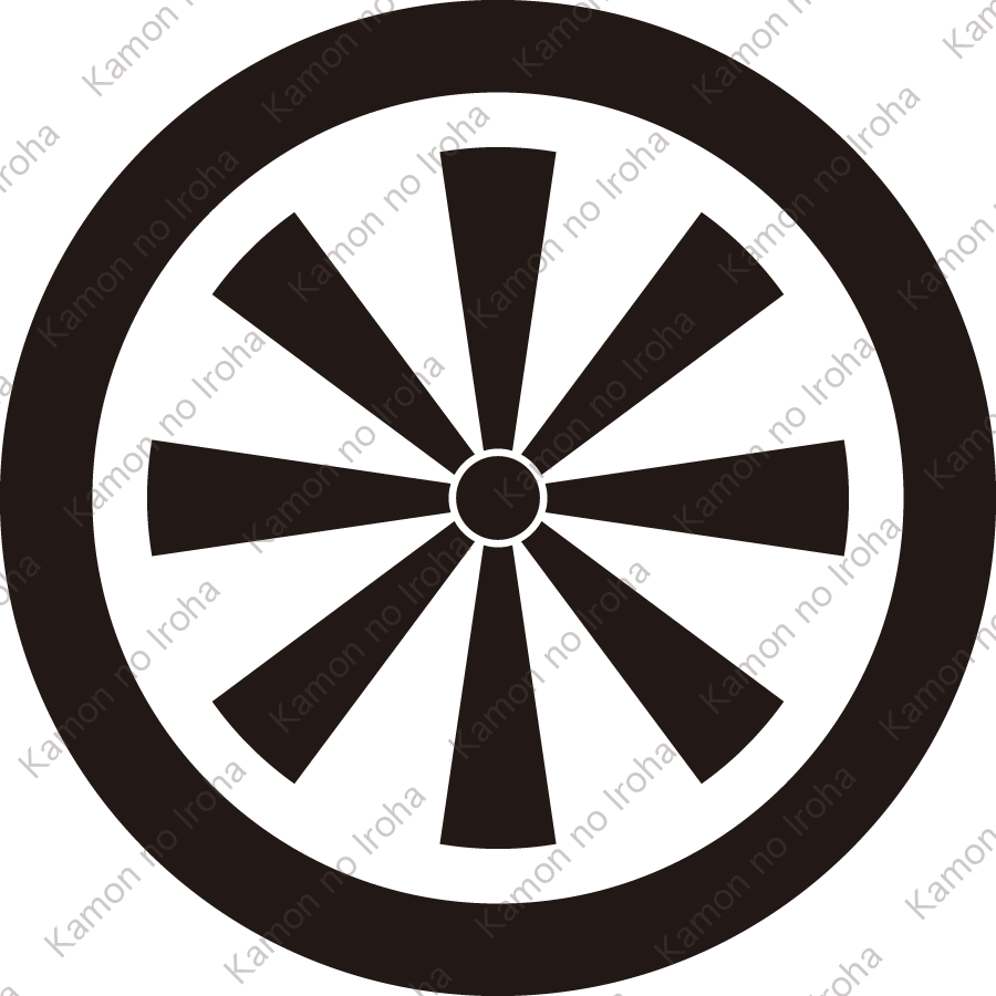 丸に八つ日足紋