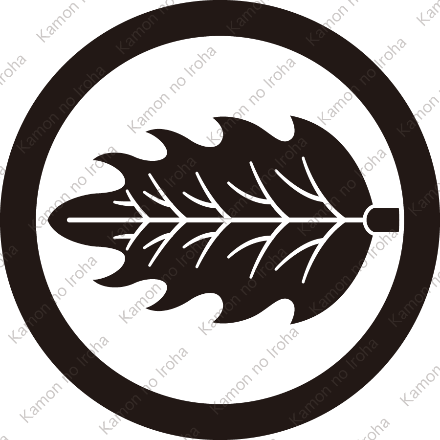 丸に横一つ柊紋