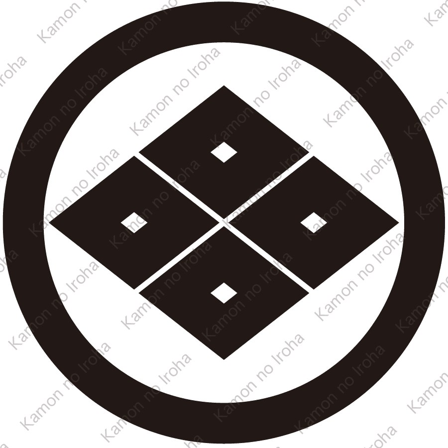 丸に四つ目菱紋