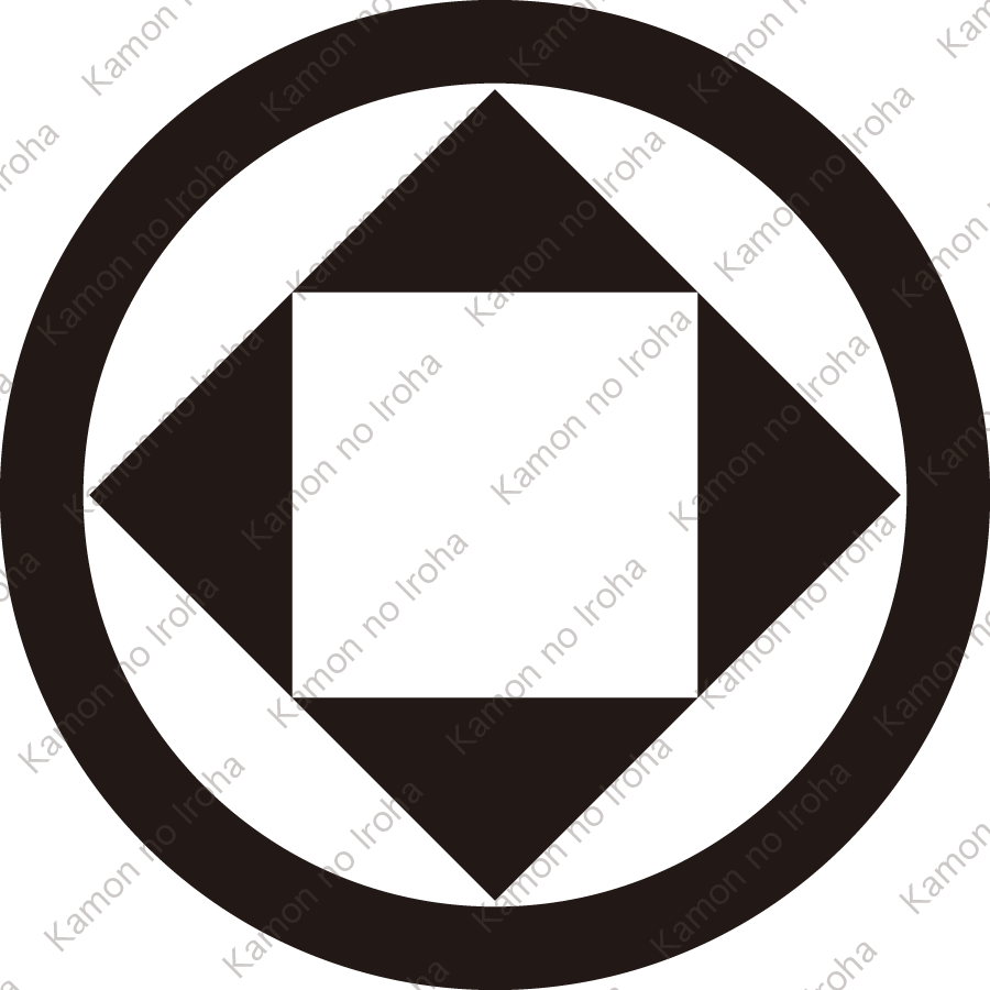 丸に四つ鱗（2）紋