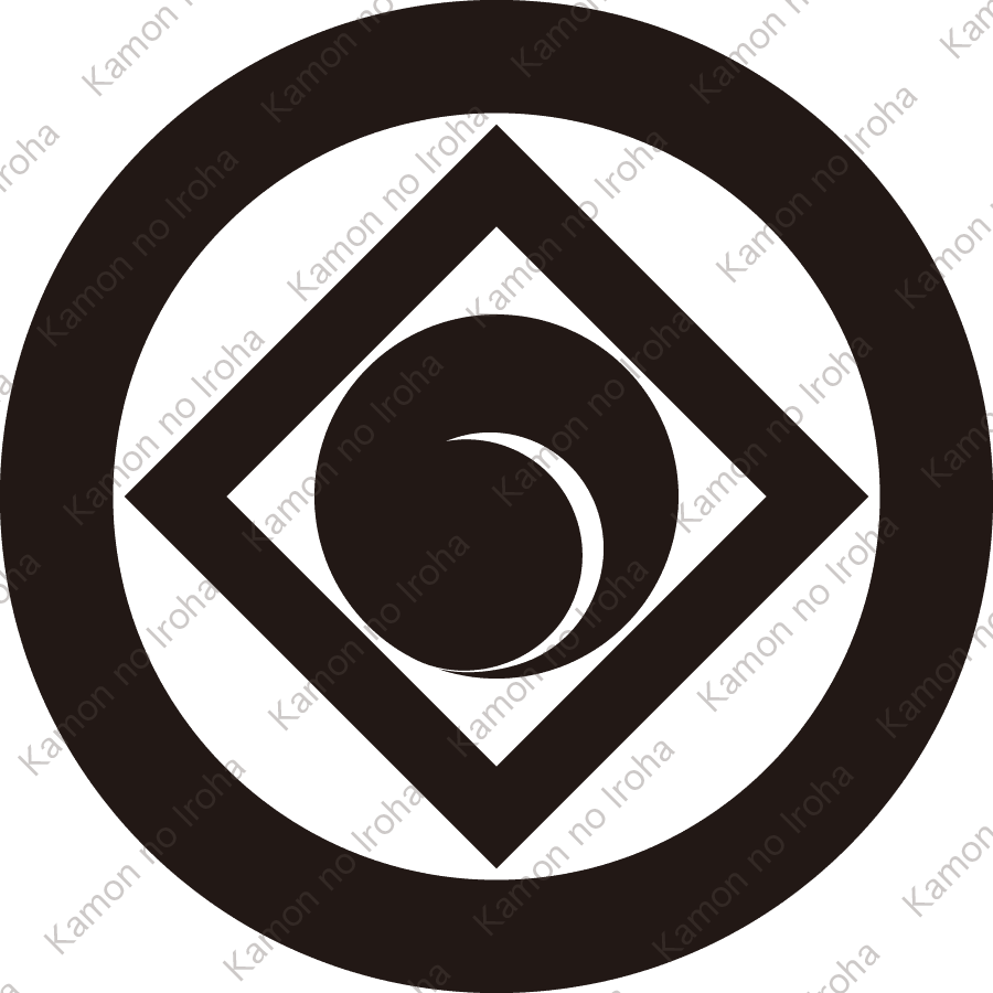 丸の内に角に一つ巴紋