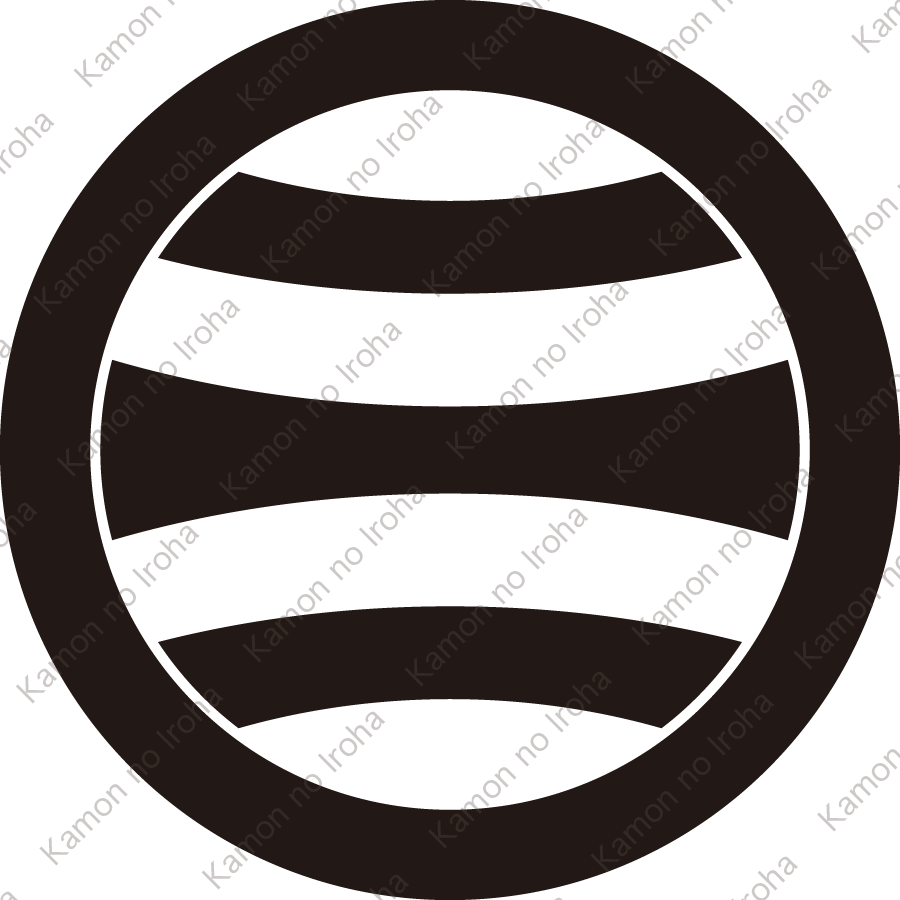 丸の内にしない横三つ引き紋