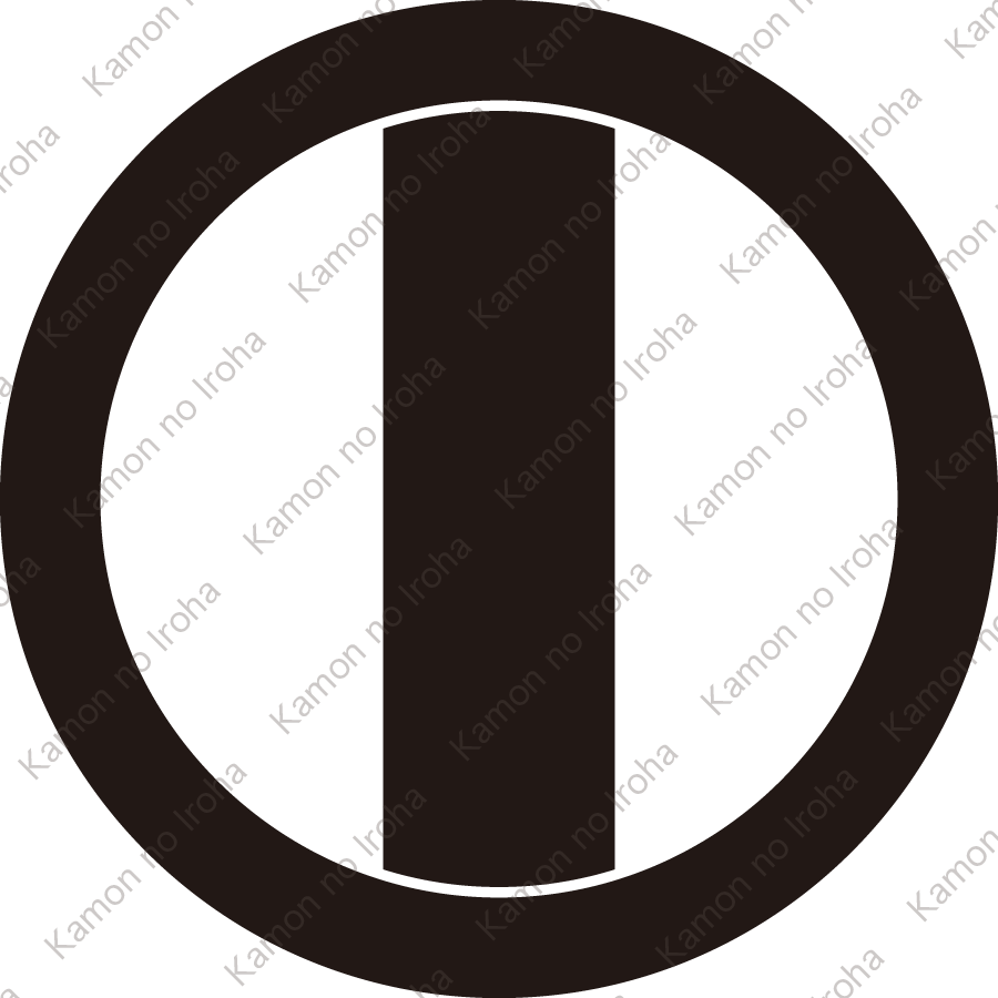 丸の内に竪太一つ引き紋