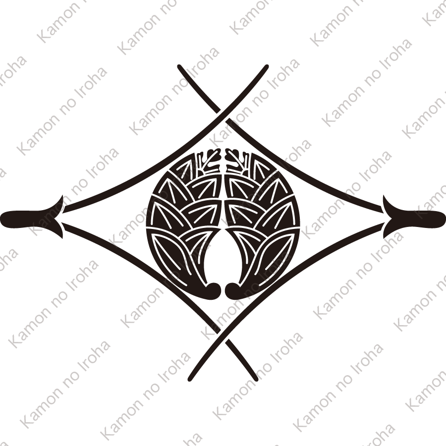 松葉菱に抱き茗荷紋