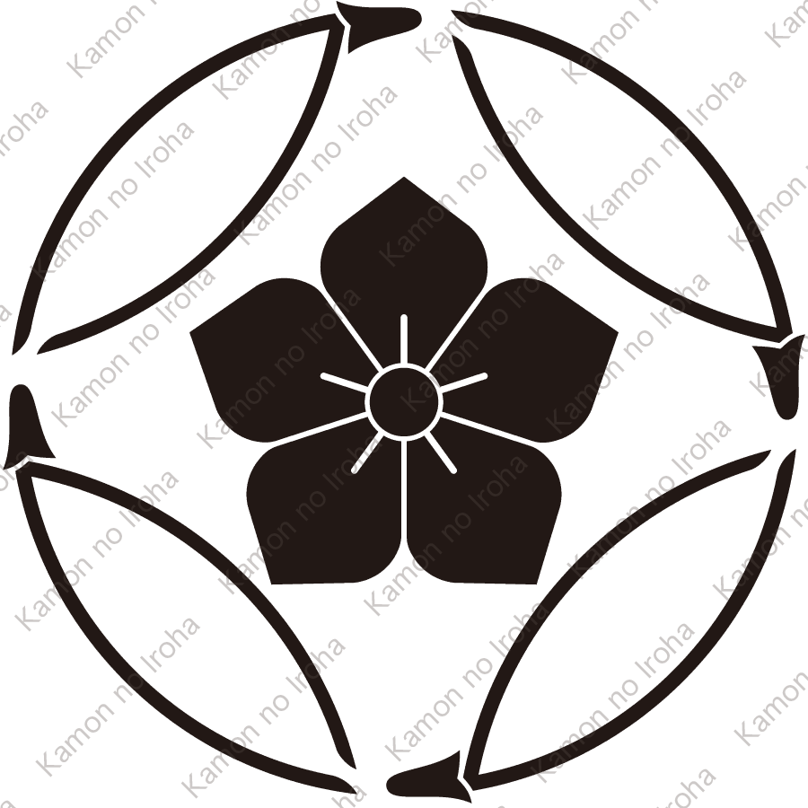 松葉七宝に桔梗紋