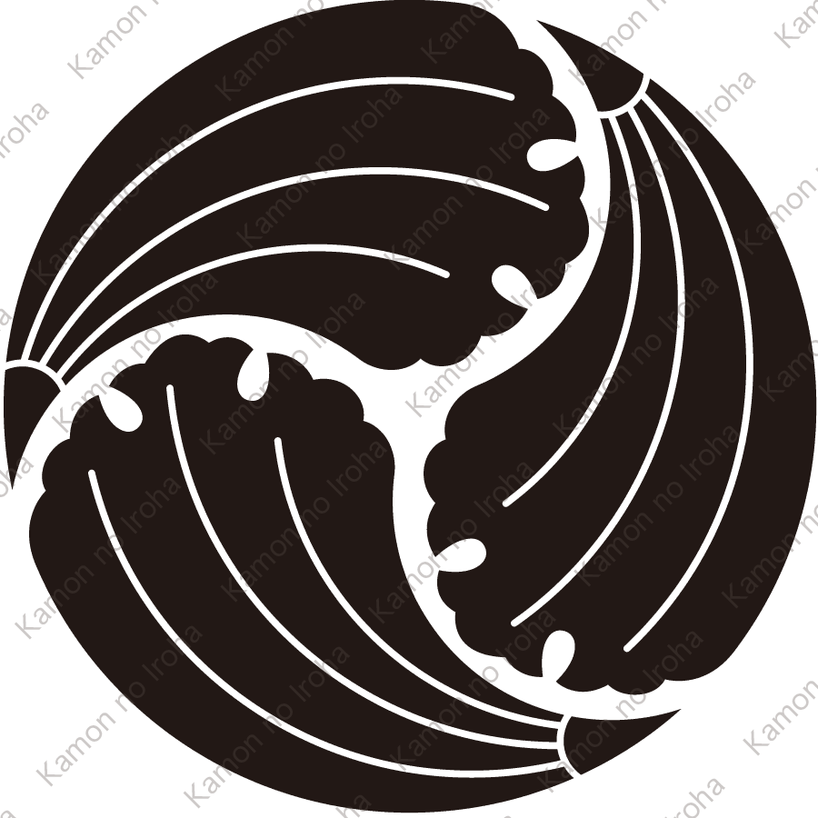 右三つ銀杏巴紋