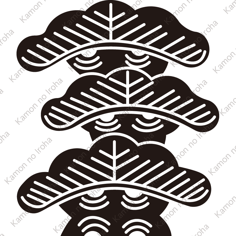 右三階松紋