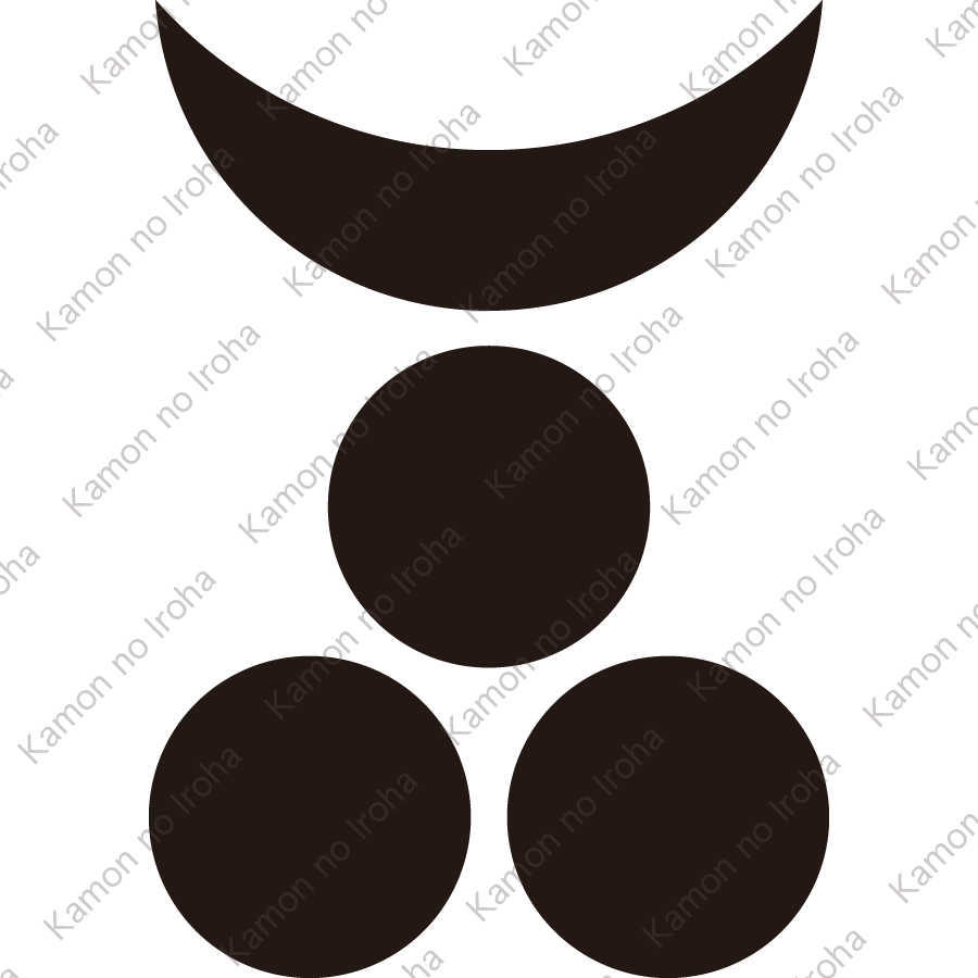 三日月に三つ星（２）紋