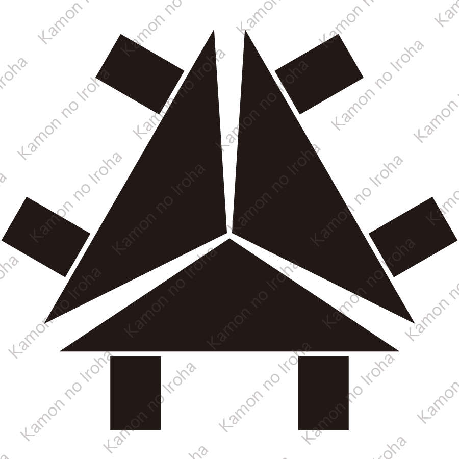 三つ頭合せ庵紋