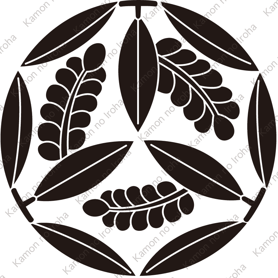 三つ葉藤崩し紋