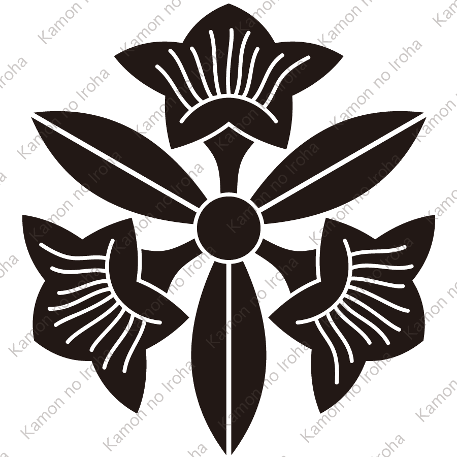 三つ葉花桔梗紋