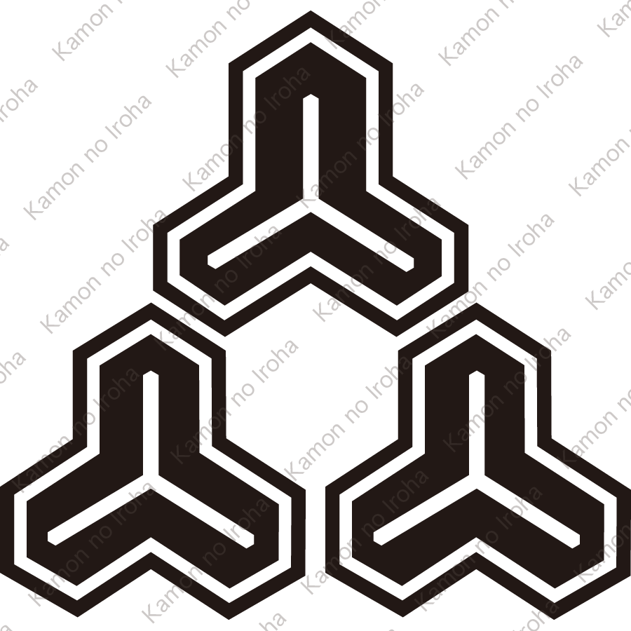 三つ毘沙門亀甲紋