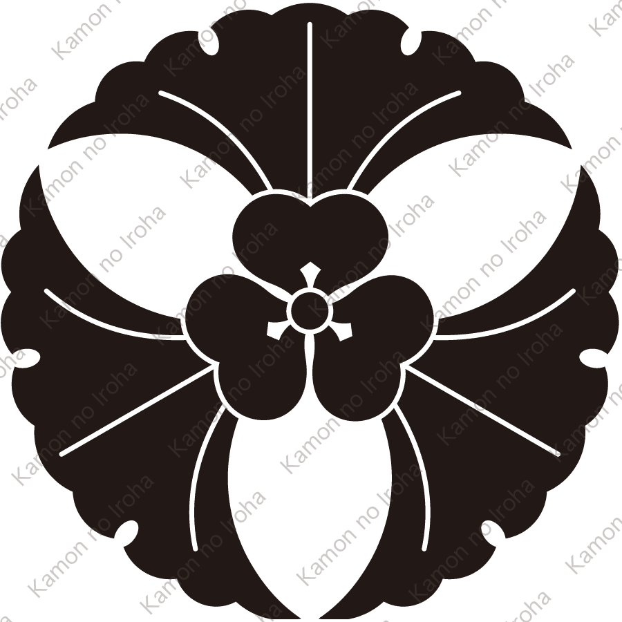 三つ銀杏に片喰紋