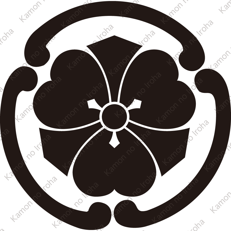 三つ鐶に剣片喰紋